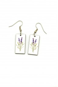 Lavender Flower Earrings